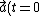 \vec{a}(t=0) = 0 + 0 + 0 + R \omega ^2 \hat{\j}